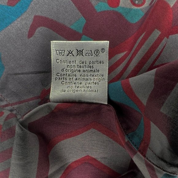 Hermes Steeple Chase Finess Shirt 15 3/4 - 40 France Brick Red Polished Cotton - Picture 8 of 14